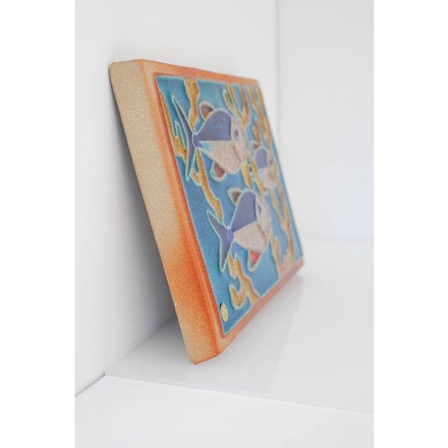 Ceramic Mid-Century Scandinavian Modern Wall Art by Einar Johansen Söholm Denmark, 1960s from Søholm For Sale - Image 7 of 14