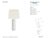 Thomas O'Brien by Visual Comfort Signature Biarritz Medium Table Lamp in Plaster White with Linen Shade Designer: Thomas...
