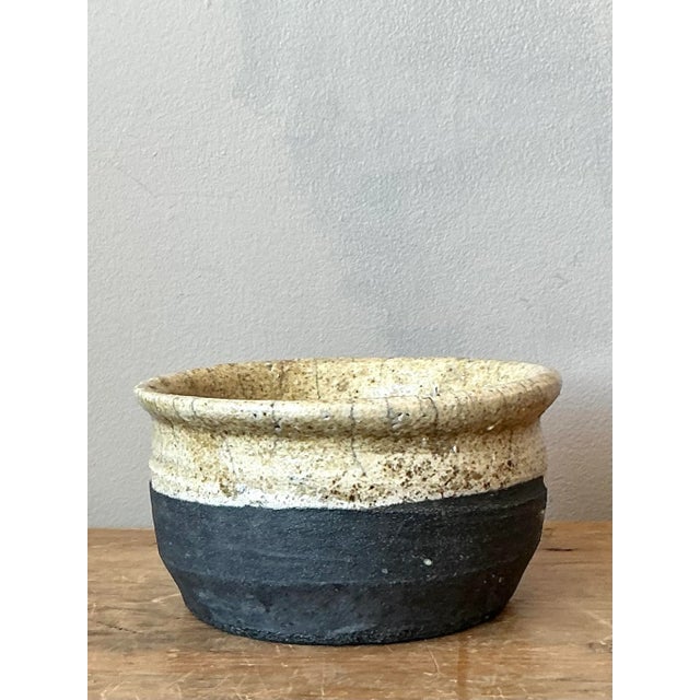 Contemporary Vintage Boho Studio Pottery Bowl For Sale - Image 3 of 7
