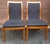 Wood Set of Six Hickory White Maple and Black Upholstered Dining Chairs For Sale - Image 7 of 14