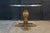 Late 20th Century Late 20th Century Rustic Farmhouse Industrial Modern Acacia Metal & Glass Round Dining Table 42" For Sale - Image 5 of 17