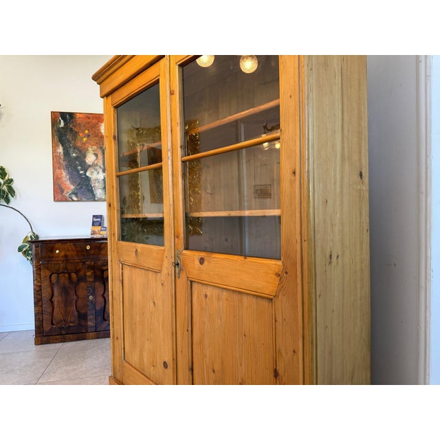 Antique Farmhouse Display Cabinet For Sale - Image 10 of 16