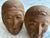 Vintage Japanese Kyogen Masks in Hand-Carved Wood, 1950s, Set of 2 For Sale - Image 14 of 15
