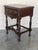 20th Pair of Spanish Nightstands With Carved Drawer and Beautiful Stretcher For Sale - Image 6 of 10