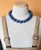 Lapis Lazuli Necklace With Vintage Crystal Clasp, 18" For Sale - Image 4 of 8