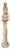Early 20th Century. Italian Alabaster Female Bather Lamp With Pedestal For Sale