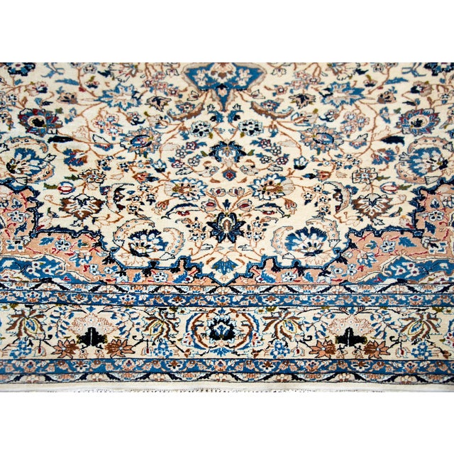 Vintage Persian Naein Rug For Sale - Image 12 of 13