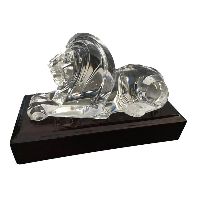 1986 Regal Steuben Crystal Lion Figurine Chairish