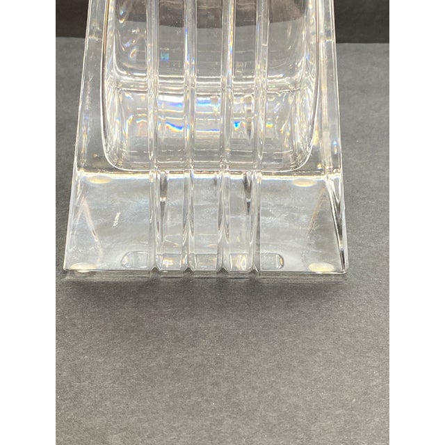 1980s Tiffany & Co. "Frank Lloyd Wright" Crystal Decanter Architectural Glass Design For Sale In New York - Image 6 of 17