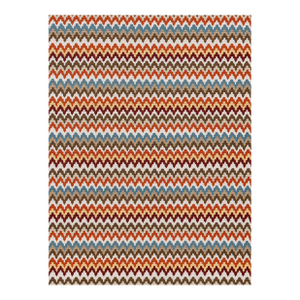 The House of Scalamandré Rainbow Mountain Crewel Fabric, Autumn