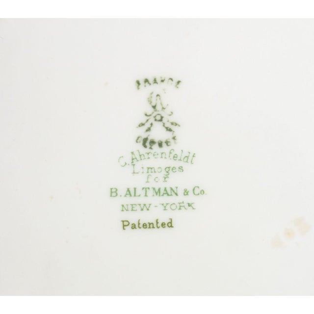 Ceramic Early 20th Century C. Ahrenfeldt Limoges Porcelain Dinner Plates - Set of 12 For Sale - Image 7 of 7