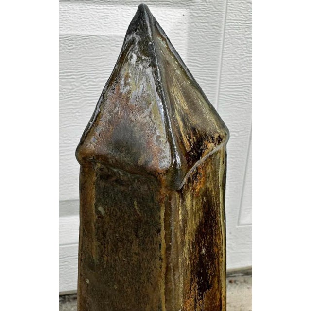 Contemporary Early 21st Century Ceramic Obelisks - A Pair For Sale - Image 3 of 5