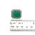 Natural Emerald Diamond Ring Size 6.25 14k W Gold 13.14 TCW Certified For Sale - Image 17 of 18
