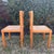 Set of 2 Early 20th Century Solid Wood Rush Seat Dining Chairs For Sale - Image 9 of 14
