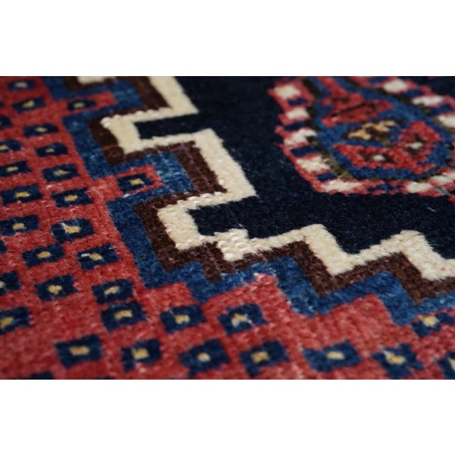 Textile Antique Afshar Rug 3'6'' x 3'10'' For Sale - Image 7 of 10