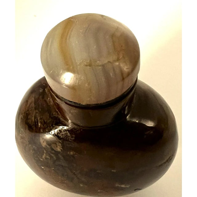 Vintage Multi Color Brecciated Jasper Snuff Bottle For Sale - Image 10 of 11