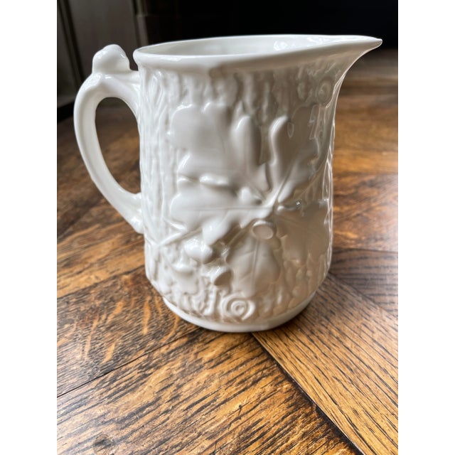 Minton Early 20th Century Minton Porcelain White Milk Pitcher For Sale - Image 4 of 7