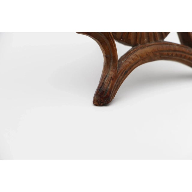 19th Century Madonna and Child, Small Porcelain Plaque, Wooden Frame, Germany For Sale - Image 9 of 13