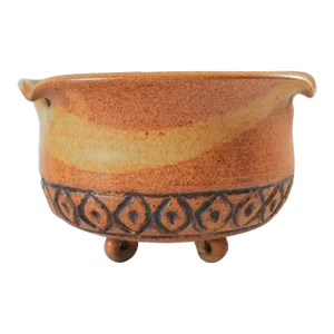Vintage Studio Pottery Footed Planter
