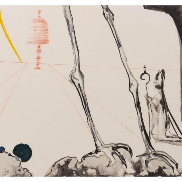 Contemporary Salvador Dali "Space Elephant" Etching, 1971 For Sale - Image 3 of 10