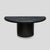 Demi Lune Consoles Tables in Black Lacquer, 1980s, Set of 2 For Sale - Image 12 of 13