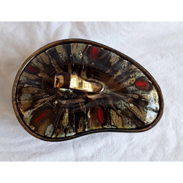 Mid-Century Modern Vintage German Ceramic Cover Box, 1960s For Sale - Image 3 of 6