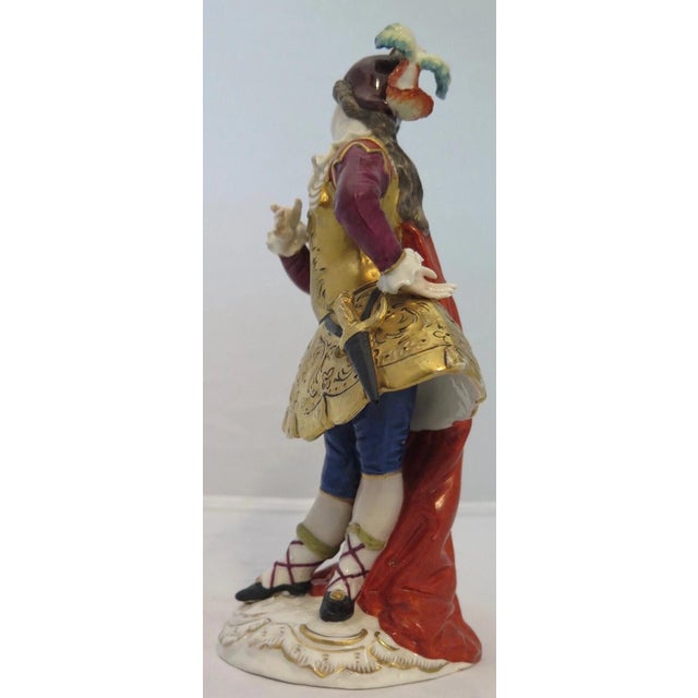 This vintage Continental rare "campy" porcelain figurine exhibits the whimsy of late 19th century. This exceptionally...