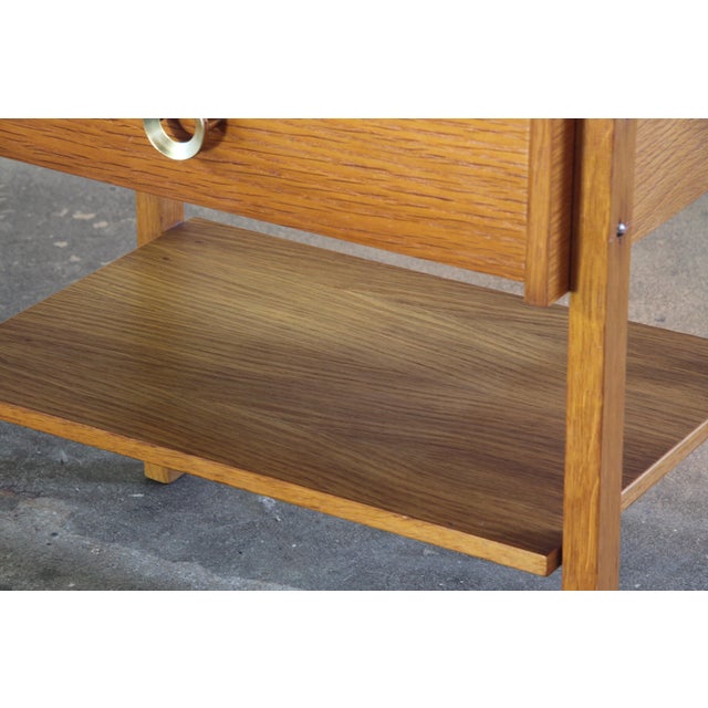 Mid-Century Danish Oak Nightstand, 1970s For Sale - Image 13 of 17