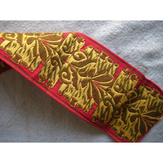 Textile French Lyon Silk Napoleon III Style 27 Yard Trim Roll For Sale - Image 7 of 7
