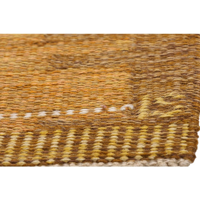 Mid 20th Century Ingegerd Silow Vintage Swedish Rollakan Rug, 04'06 X 06'10 For Sale - Image 5 of 11