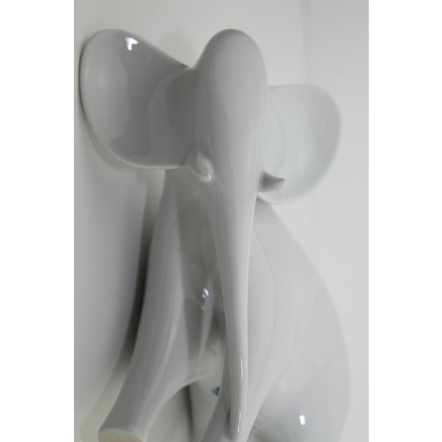 Czech White Porcelain Elephant from Royal Dux, 1960s For Sale - Image 4 of 16