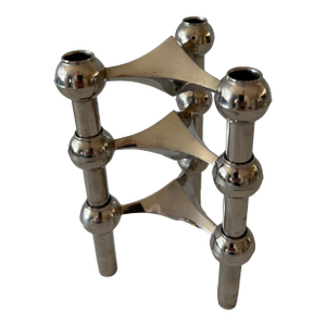 Set of 3 Stackable Candle Holders by Fritz Nagel & Caesar Stoffi