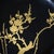 Set of Six Vintage Black Maki-E Lacquer Art Kyoto Japan Decorative Plates Hand Painted Gold Botanical Floral Patterns For Sale - Image 17 of 18
