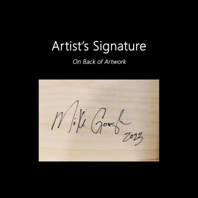 Summer Story - Minimalist Figurative Landscape Original Artwork by Mike Gough For Sale - Image 9 of 9