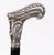 Antique French Art Nouveau Silver Walking Cane Stick, 1800s For Sale - Image 12 of 13
