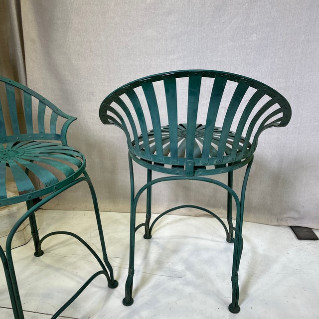 1930s Pair of Francois Carre Tall Chairs For Sale - Image 10 of 12