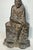 Antique Thick Gilt Bronze Figural Lord Sai Baba Idol Figurine Doorstop Statue For Sale - Image 4 of 9