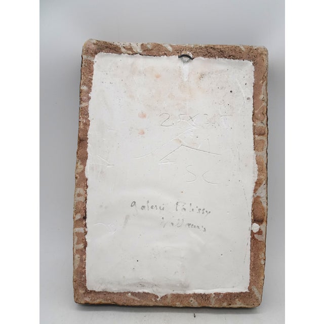 Mid-Century Modern French Ceramic Mirror, 1960s For Sale - Image 13 of 16