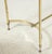 Metal Vintage Brass and Chrome Glass-Top Console Table For Sale - Image 7 of 11