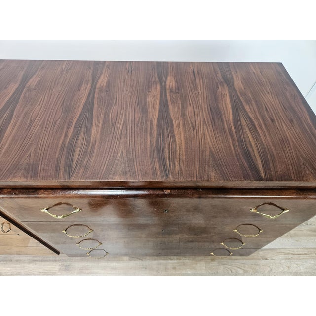 Art Deco Sideboard in Walnut and Blond Walnut, 1940 For Sale - Image 6 of 18