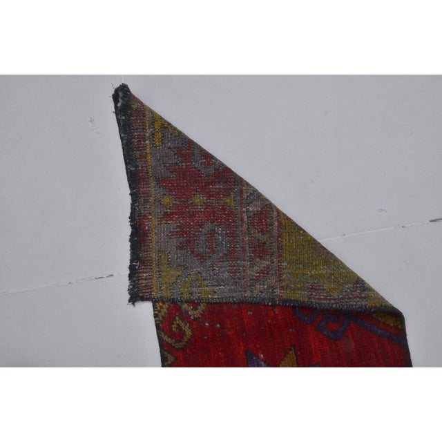 1950s Vintage Small Oushak Carpet For Sale - Image 5 of 5