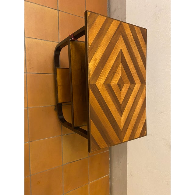 Wood Art Deco Inlaid Wood Trolley, Italy, 1930s For Sale - Image 7 of 7