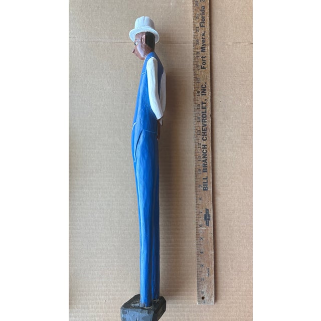 Vintage Baule African Colon Wood Sculpture From Cote d'Ivoire For Sale In Tampa - Image 6 of 6