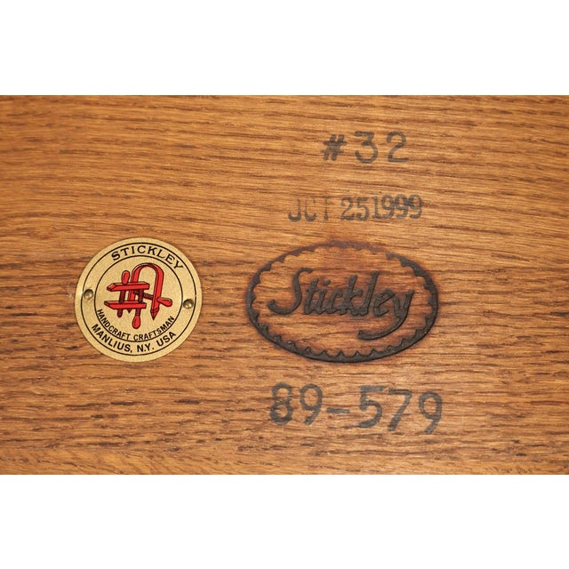 Stickley Mission Collection Oak Tile Top Coffee Table For Sale - Image 15 of 18
