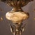 Late 19th Century Victorian Brass, Bronze & Crystal Chandelier With Peachblow Hobnail Glass Shade For Sale - Image 14 of 17