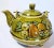 Midcentury Modern Green Teapot With Fruit For Sale - Image 6 of 7