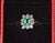 Certified Natural 2.73cts Diamond Emerald 18k Gold Dinner Halo Ring For Sale - Image 12 of 14