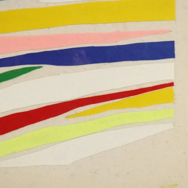 Piero Dorazio, Collage, Felt Fragments on Panel, Framed For Sale - Image 6 of 11