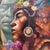 Striking original oil painting on panel depicting an Indigenous warrior figure adorned with a ceremonial headdress and...