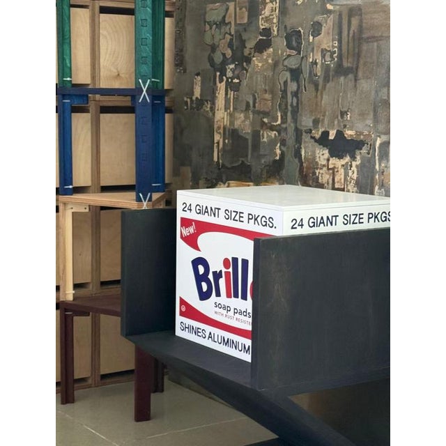 Andy Warho, Brillo Box White (Flat), 2025, Print on Wood box For Sale - Image 3 of 5